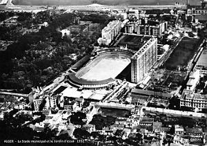 ALGER - LE STADE MUNICIPAL ET LE JARDIN D'ESSAI - 1952